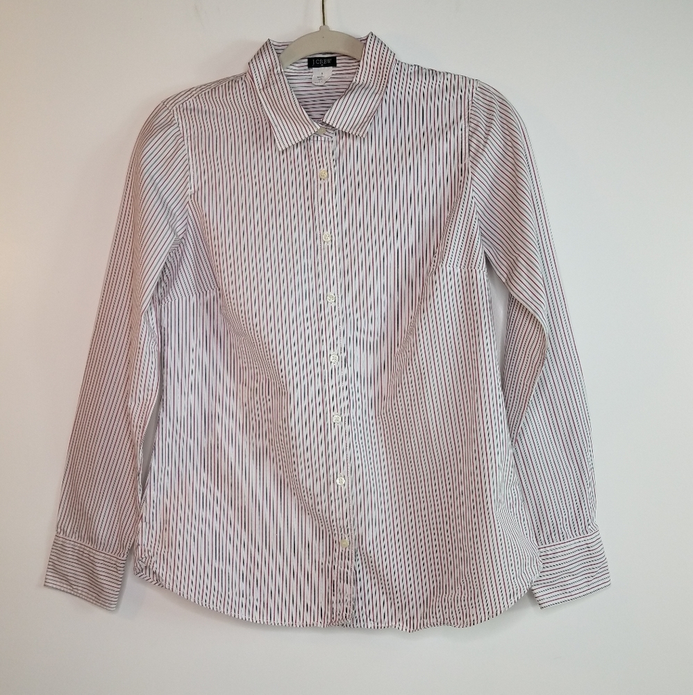 J.Crew stripe cotton button down shirt